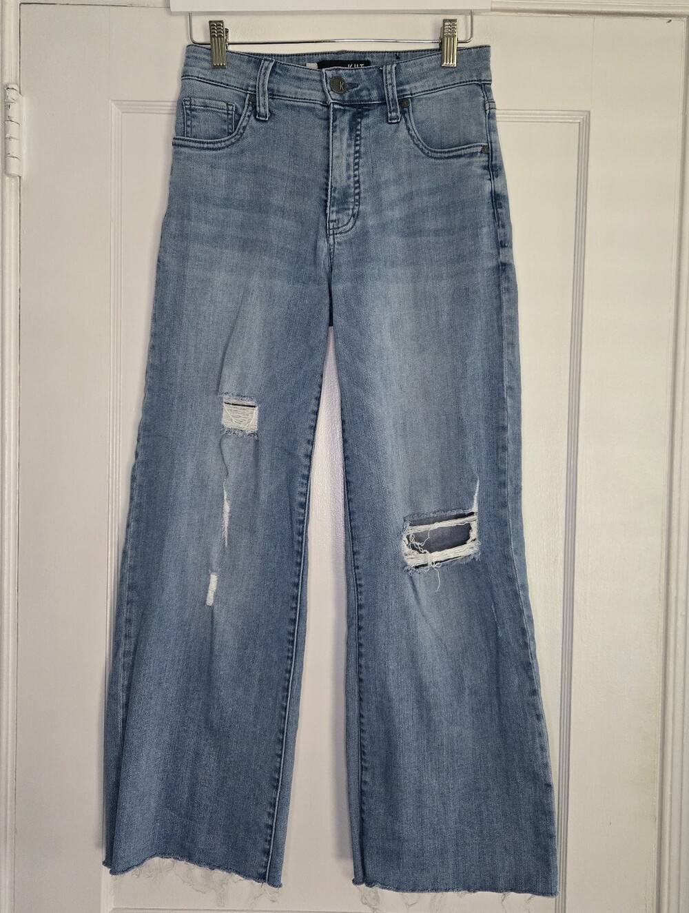 KUT From The Kloth High Rise Fab Ab Wide Leg Jean Women's 0